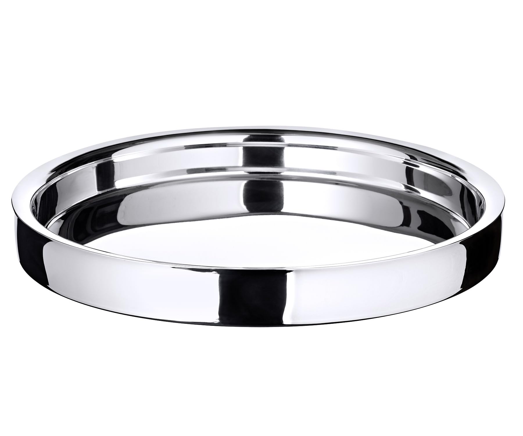 Edzard Vassoio Rotondo Alaska Ø 40cm in Acciaio Inox