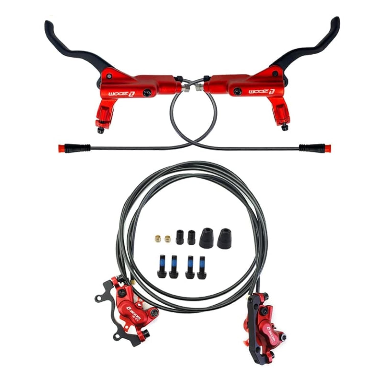 Nyk ZOOM HB-876-E - Freno a Disco Idraulico MTB 4 Pistoni | Velz