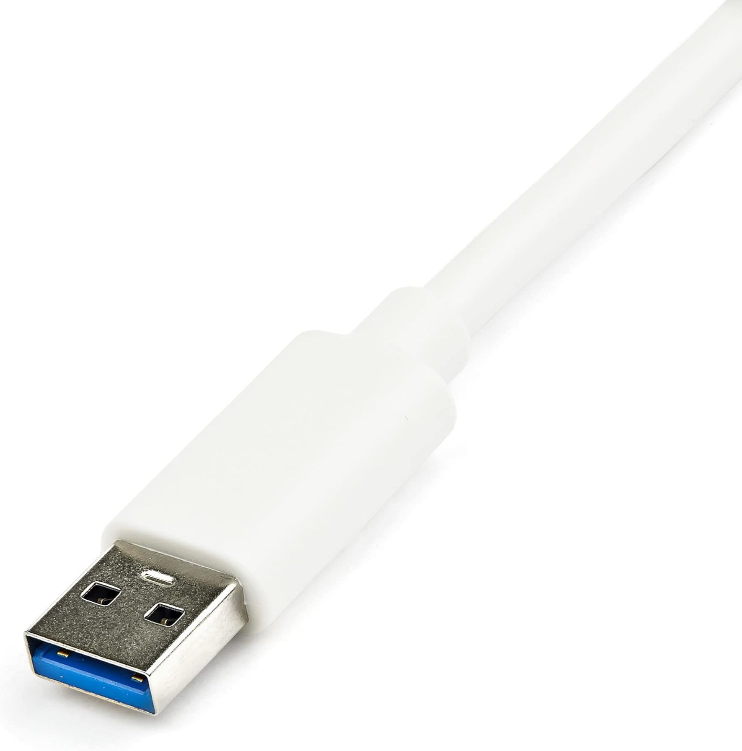 Startech.Com Adatattore USB 3.0 a Ethernet Gigabit Nic con Porta USB, Bianco - immagine 2