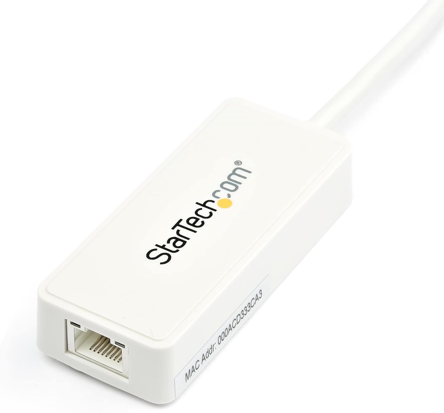 Startech.Com Adatattore USB 3.0 a Ethernet Gigabit Nic con Porta USB, Bianco - immagine 3