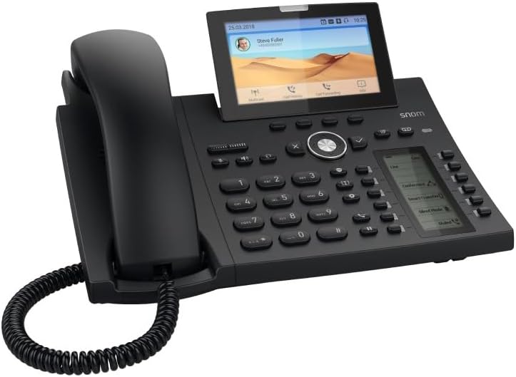 Snom D385 Telefono VoIP Color+SmartScreen, Nero - immagine 1