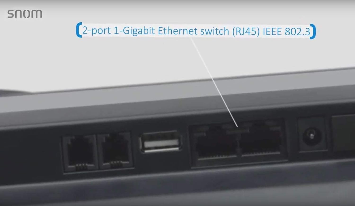 Snom D385 Telefono VoIP Color+SmartScreen, Nero - immagine 4