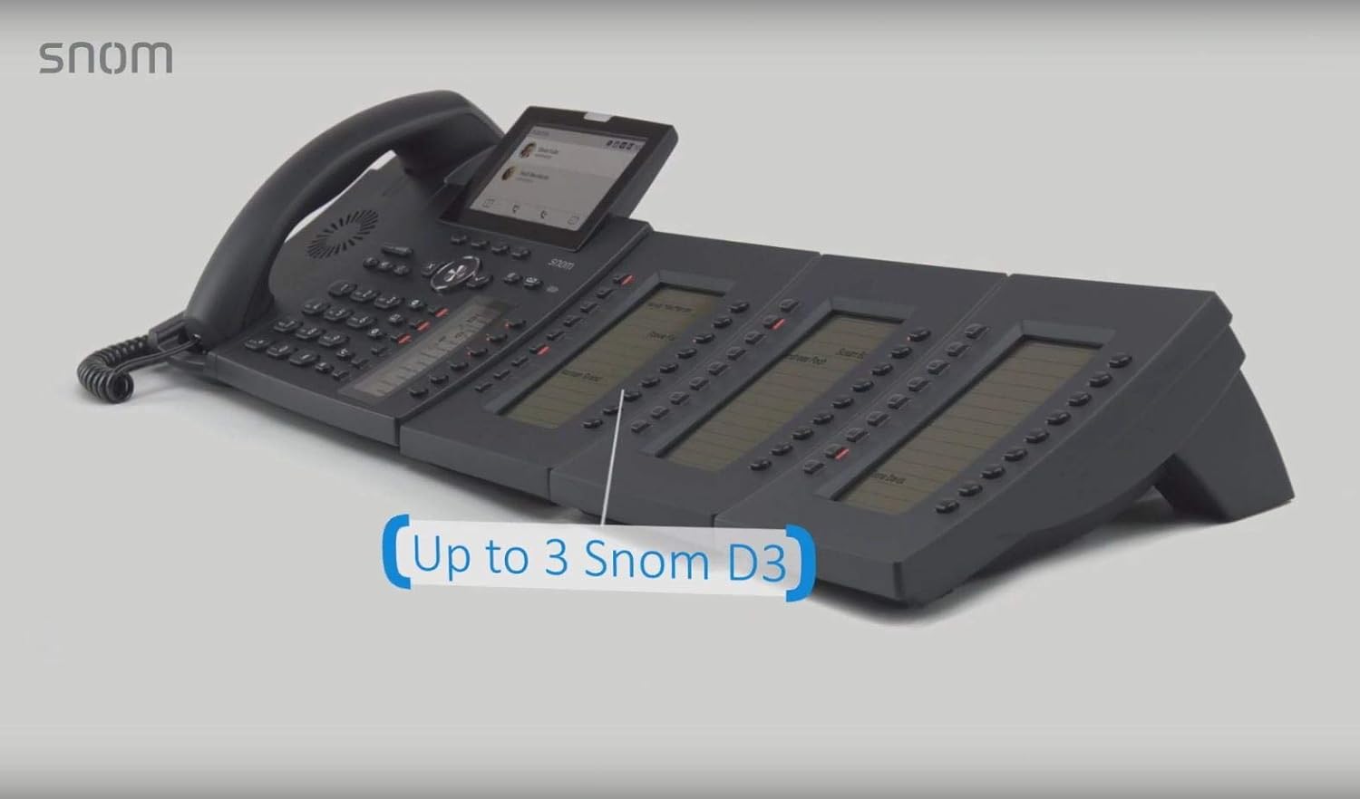 Snom D385 Telefono VoIP Color+SmartScreen, Nero - immagine 5