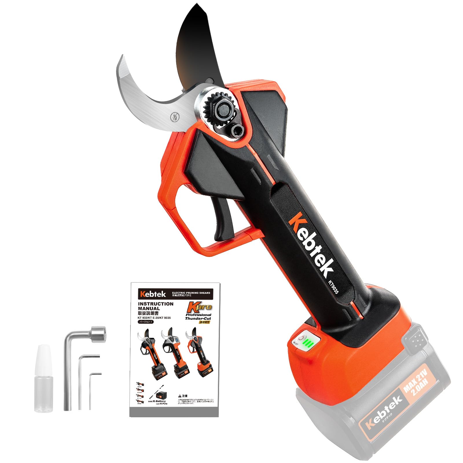 Kebtek KT 9035 Forbici da Potatura Elettriche 35mm