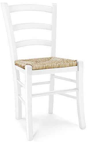 Konte.design Set 2 Sedie APPIA in Legno Laccato Bianco