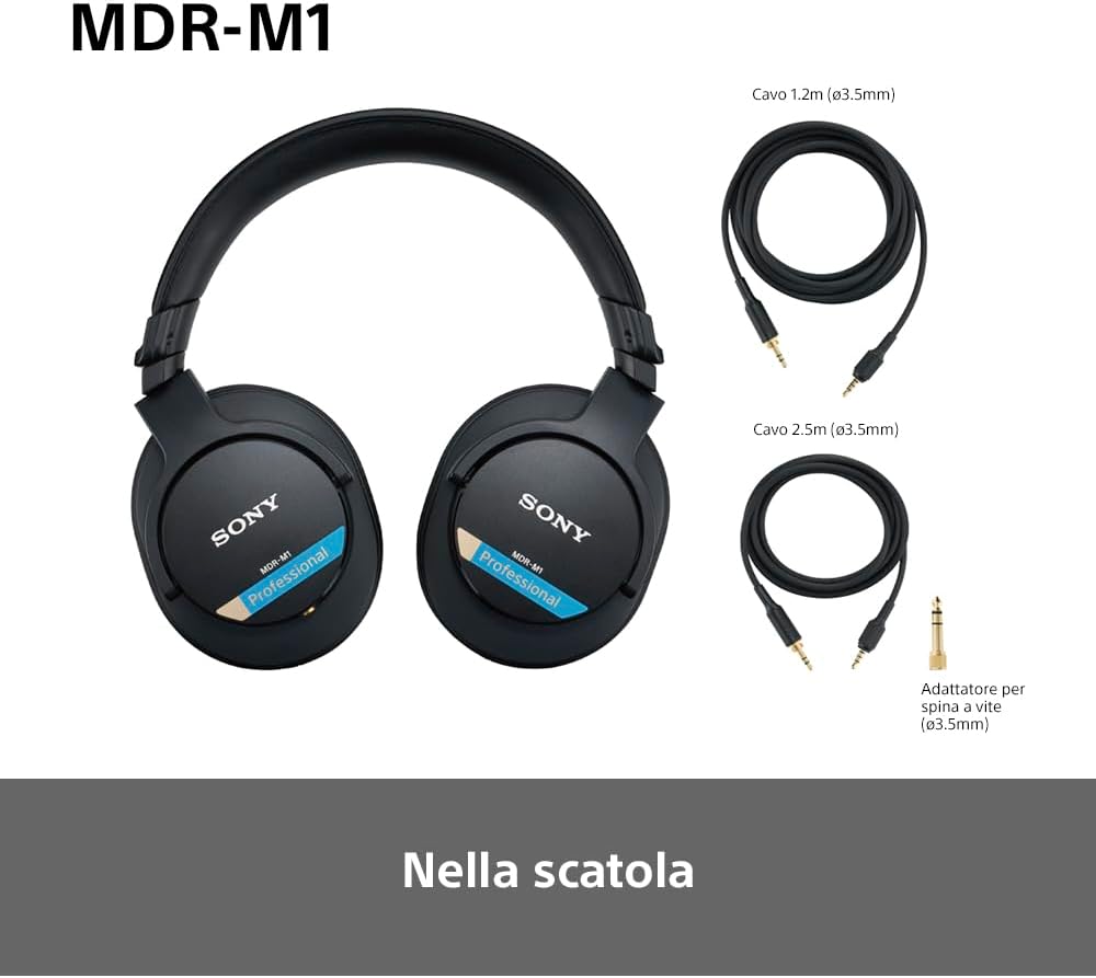 Sony MDR-M1 Studio - Cuffie Cablate 5 Hz-80 kHz - immagine 7