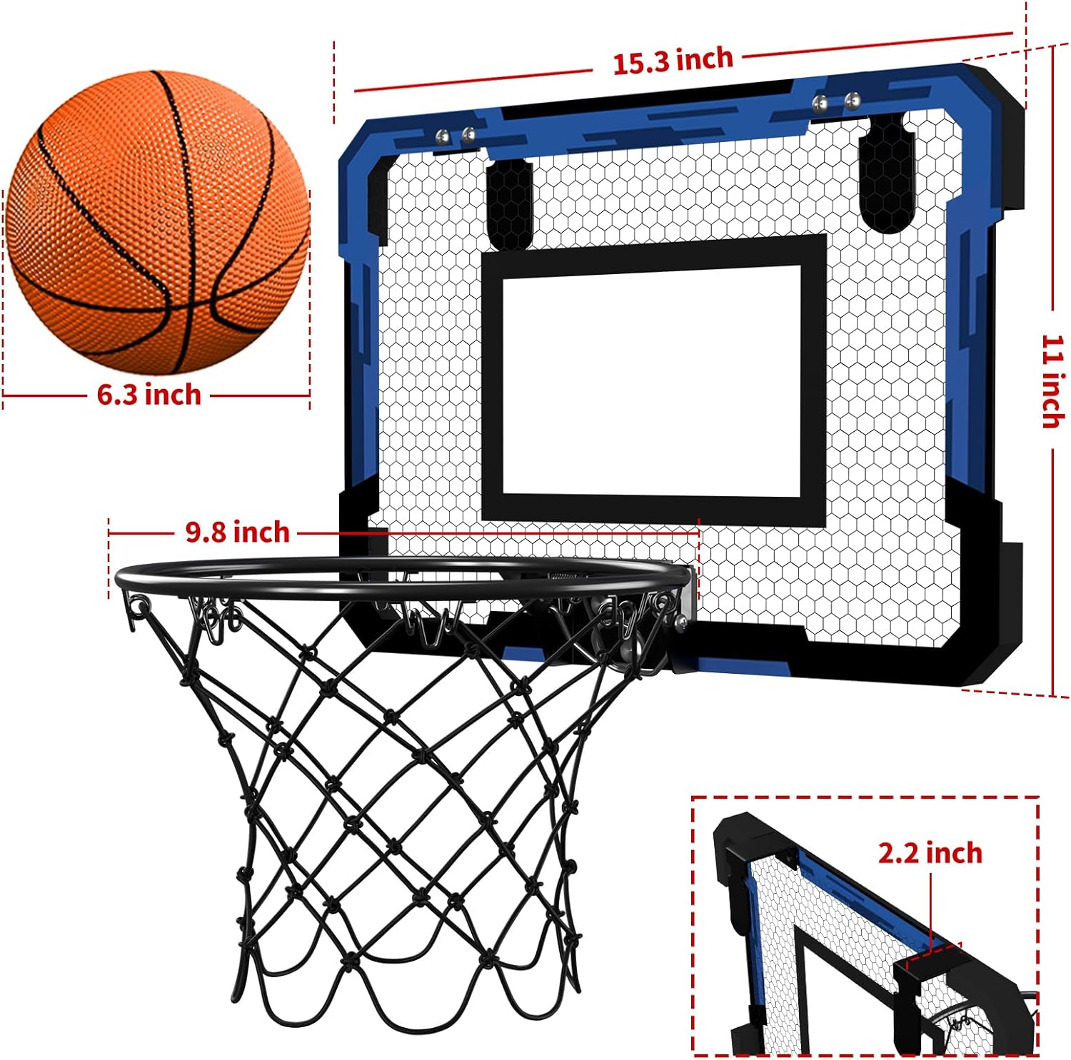 QDRAGON Mini Canestro Basket da Camera - immagine 7