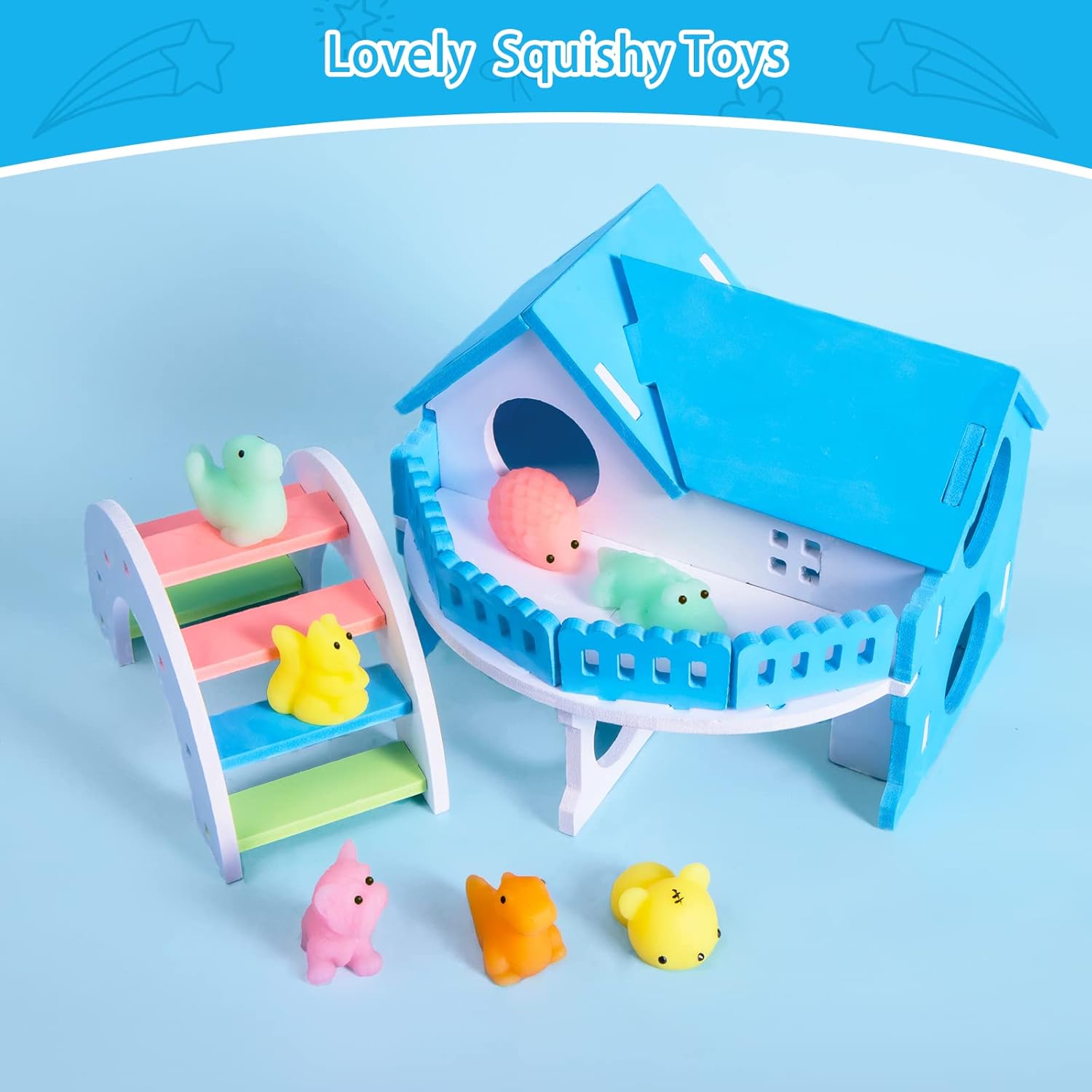 Nuseya Mochi Squishy Giocattoli da Schiacciare (30 Pezzi) - immagine 5