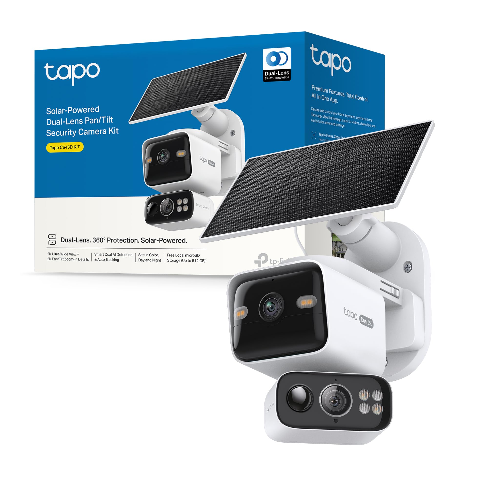 Tapo C645D KIT Telecamera Wifi Esterno con Pannello Solare