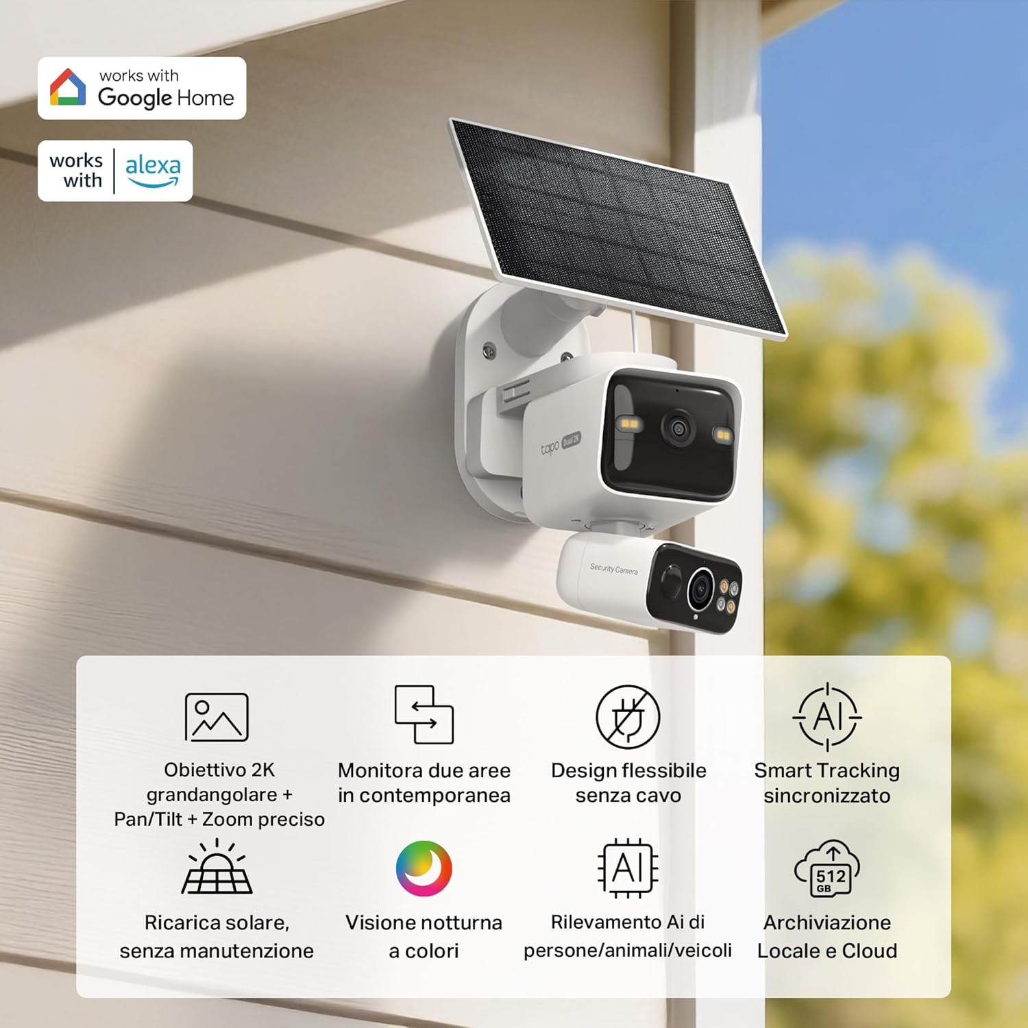 Tapo C645D KIT Telecamera Wifi Esterno con Pannello Solare - immagine 4