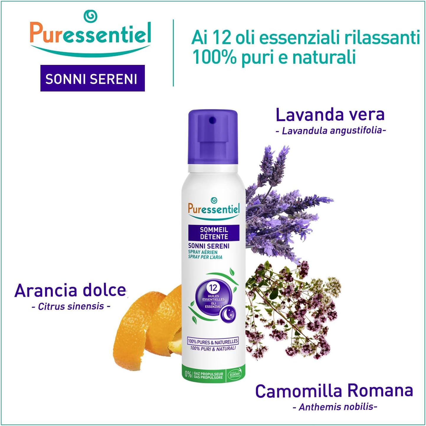 Puressentiel Sonni Sereni - Spray per l'aria 200 ml - immagine 3