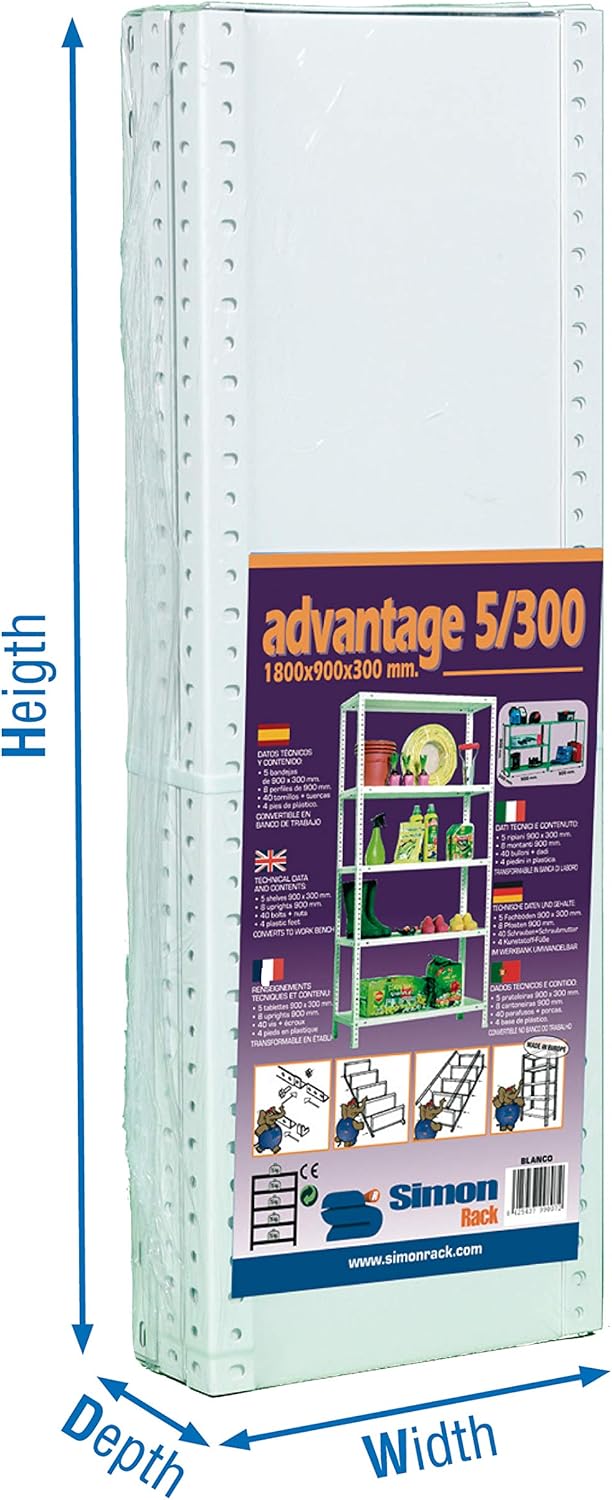 Simon Rack Scaffale Metallo Advantage per Garage - immagine 3