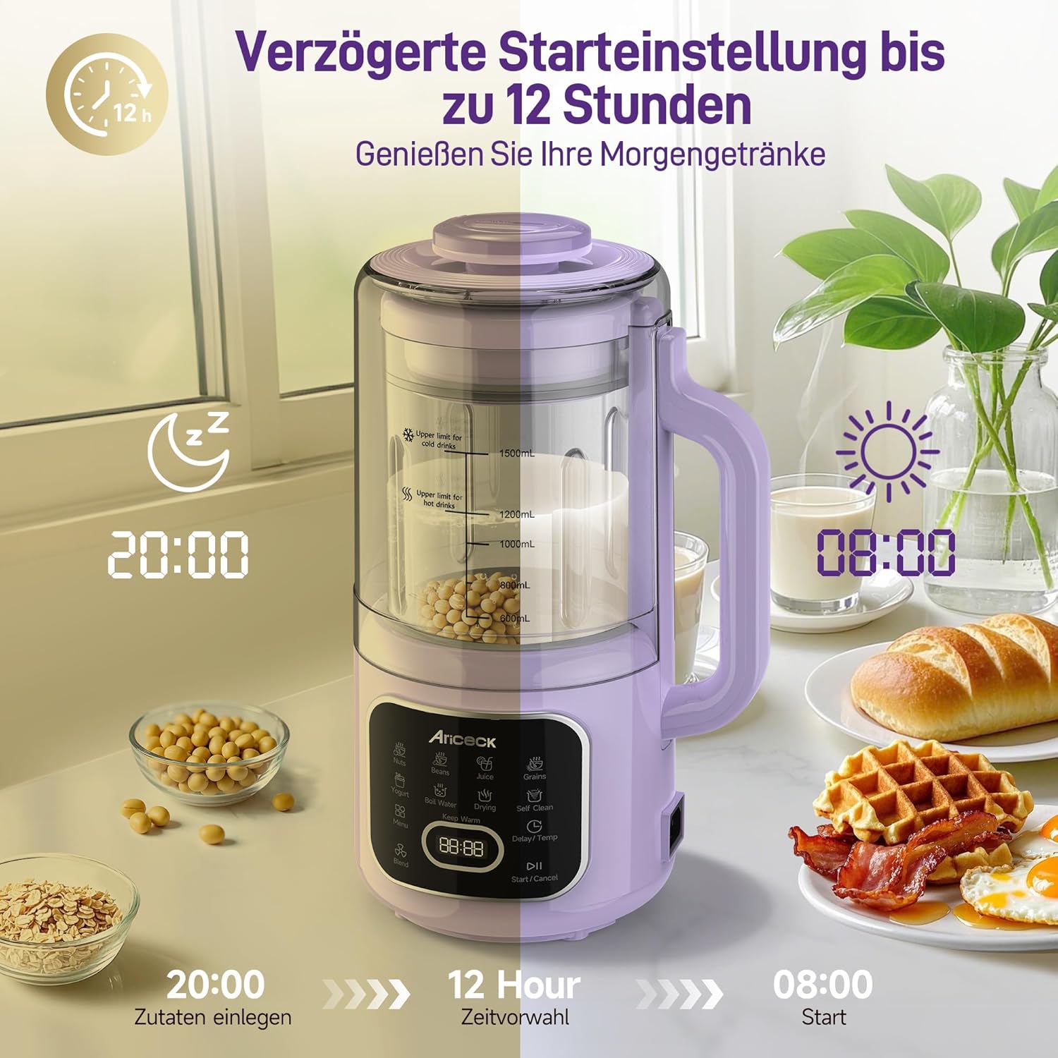 N4 Macchina per Latte di Soia 800W - immagine 5