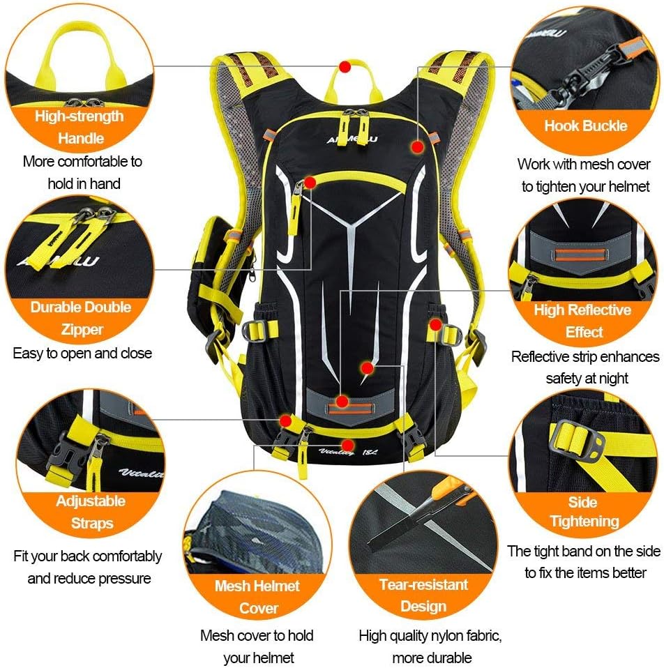 Lixada Zaino da Ciclismo Impermeabile e Leggero - immagine 2