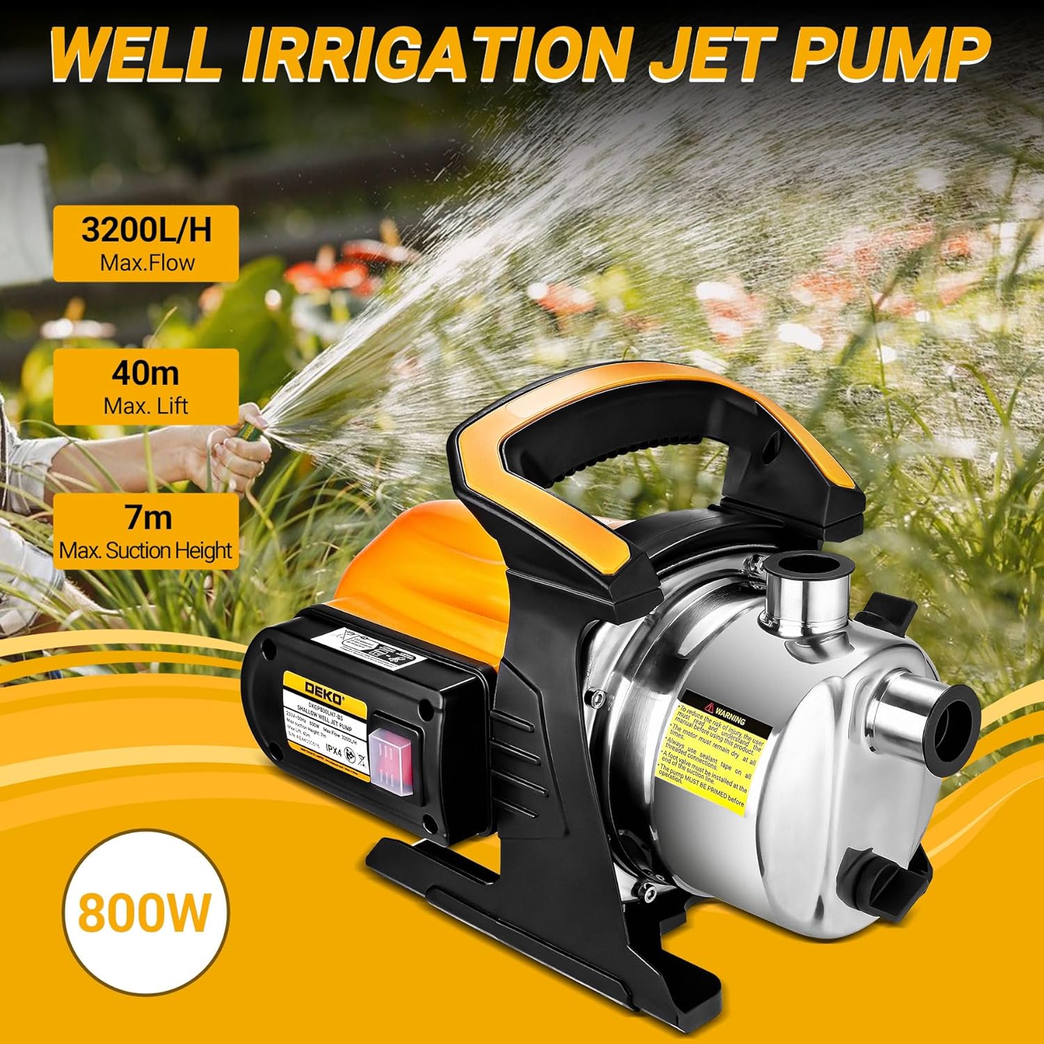 Deko Pompa Getto Portatile 800W - immagine 2