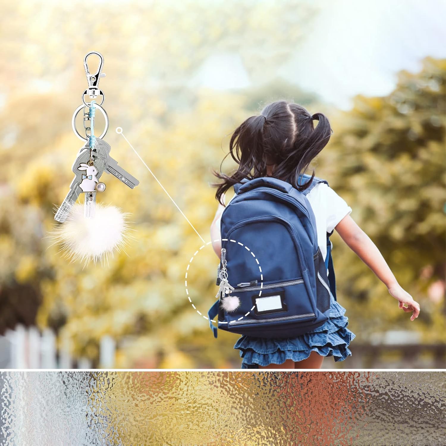 Moschettone Portachiavi Metallo - 80 Pezzi Argento - immagine 6