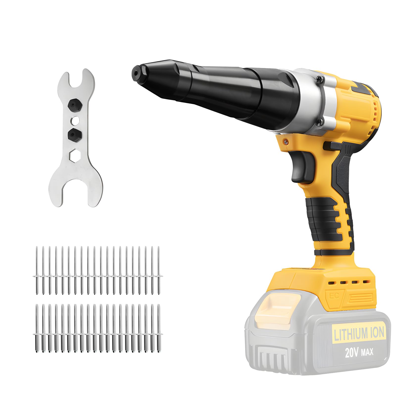 Rivettatrice Senza Fili Compatibile Dewalt 18V (senza batteria)
