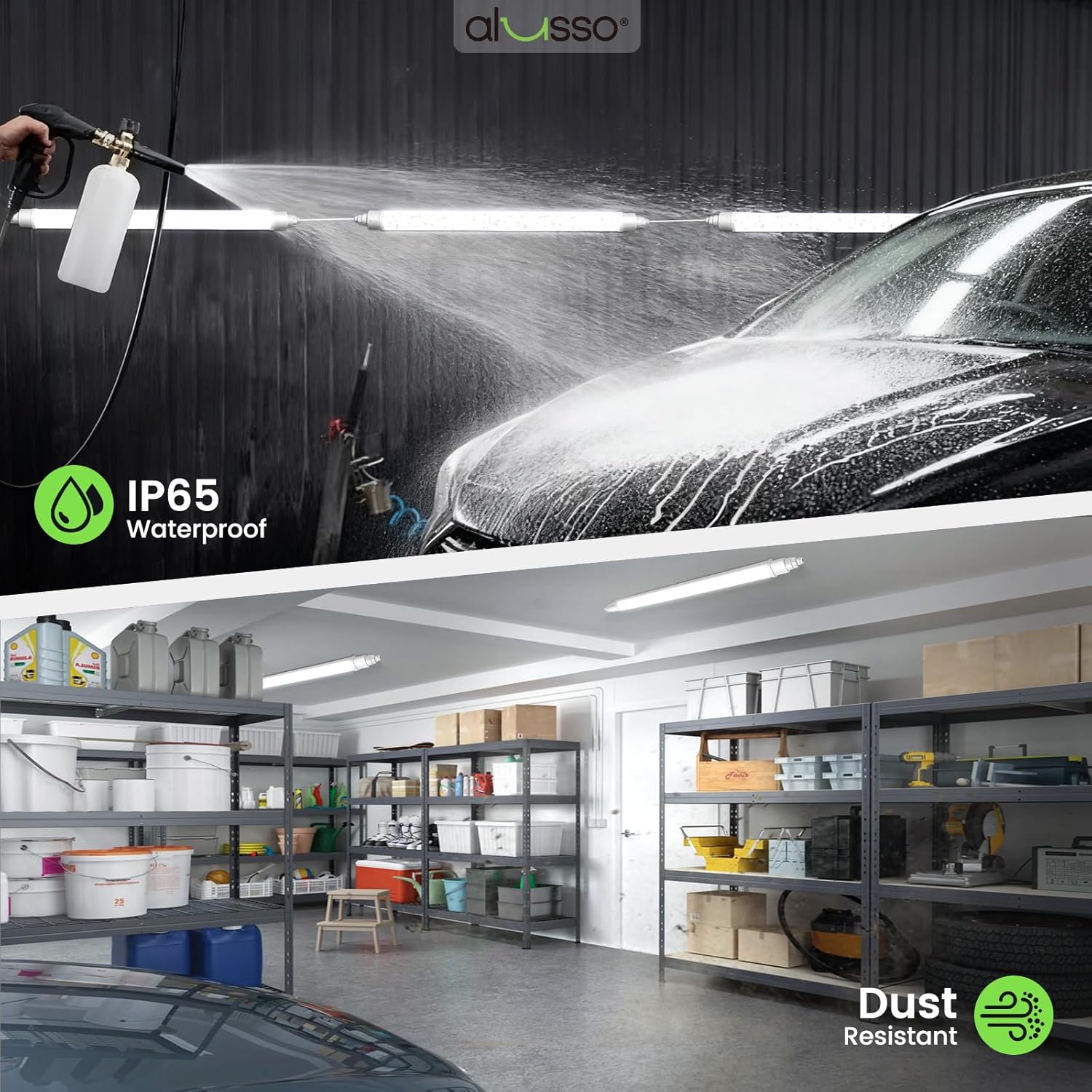 Alusso LIGHTING Plafoniera Officina 150CM 48W 4800LM - immagine 3