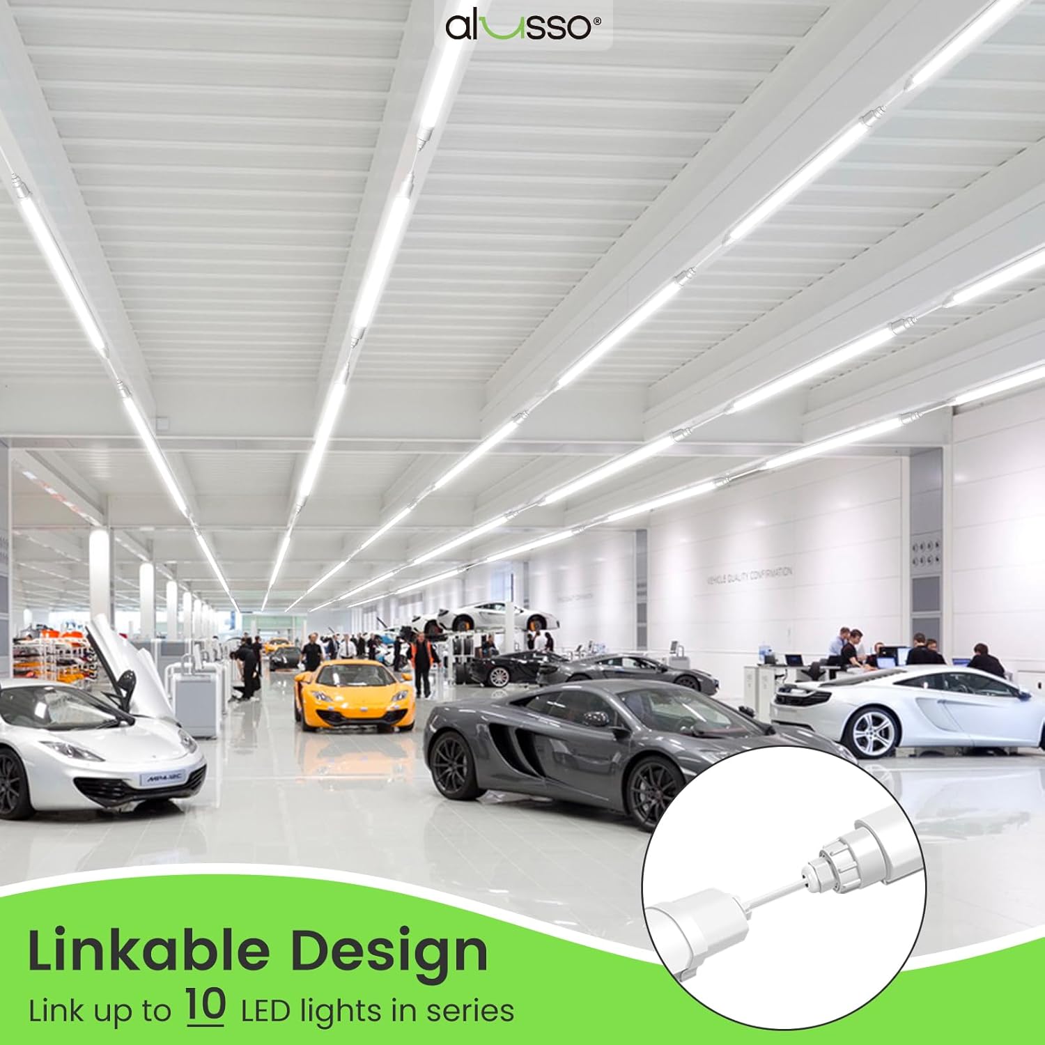 Alusso LIGHTING Plafoniera Officina 150CM 48W 4800LM - immagine 4