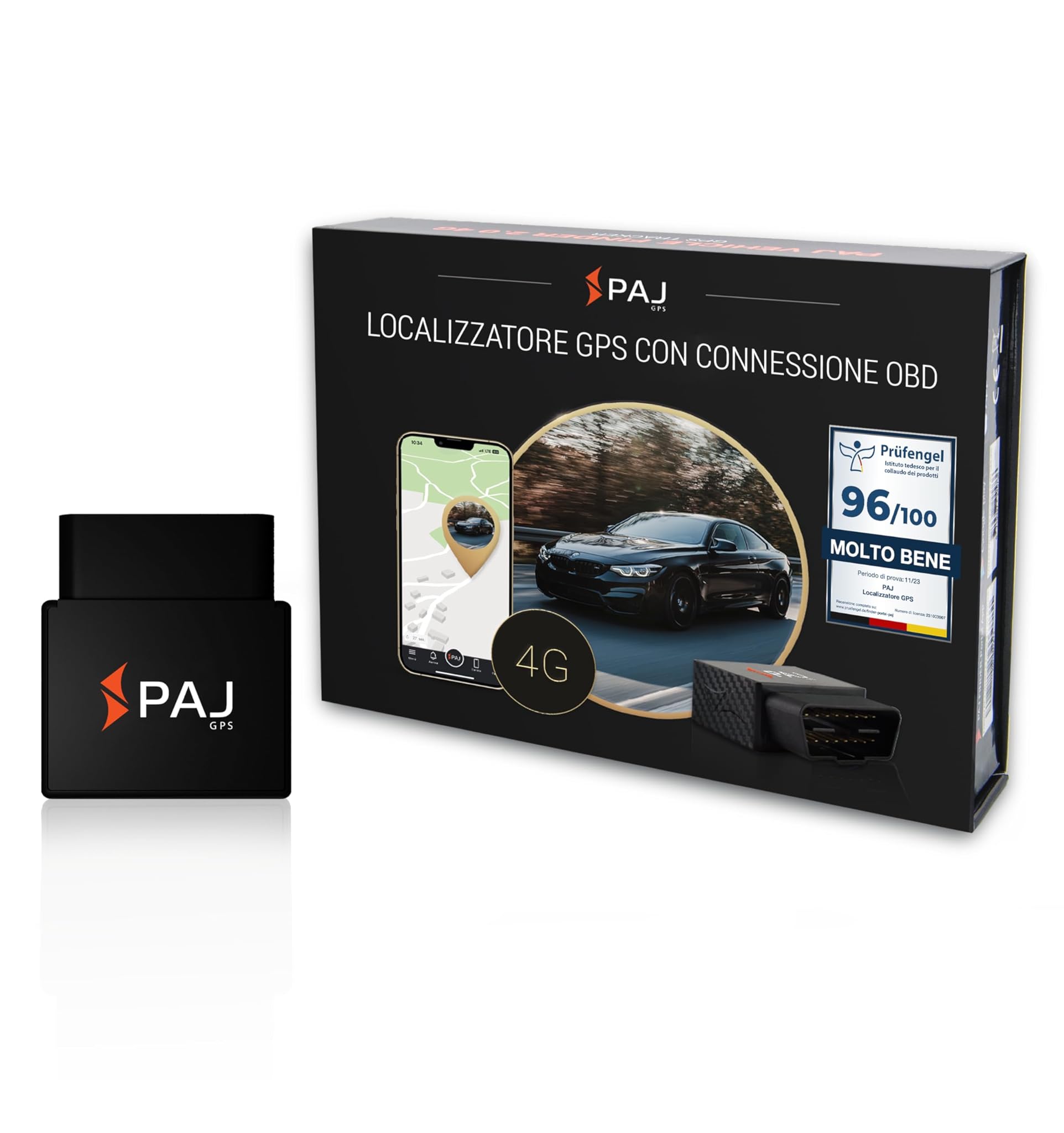 PAJ CAR OBD Finder 4G 2.0 - Localizzatore GPS Auto