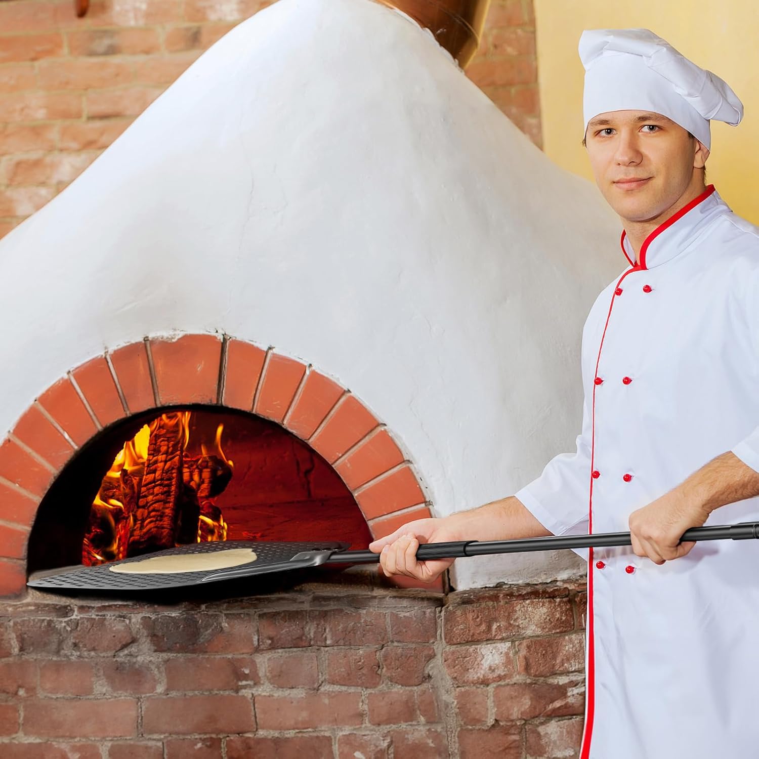 Pala per Pizza Lunga 118cm in Alluminio Anodizzato - immagine 3