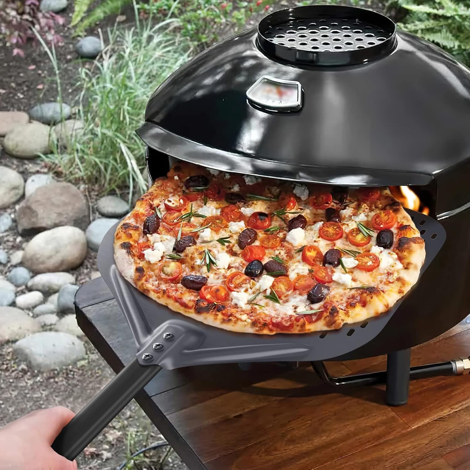 Pala per Pizza Lunga 118cm in Alluminio Anodizzato - immagine 6