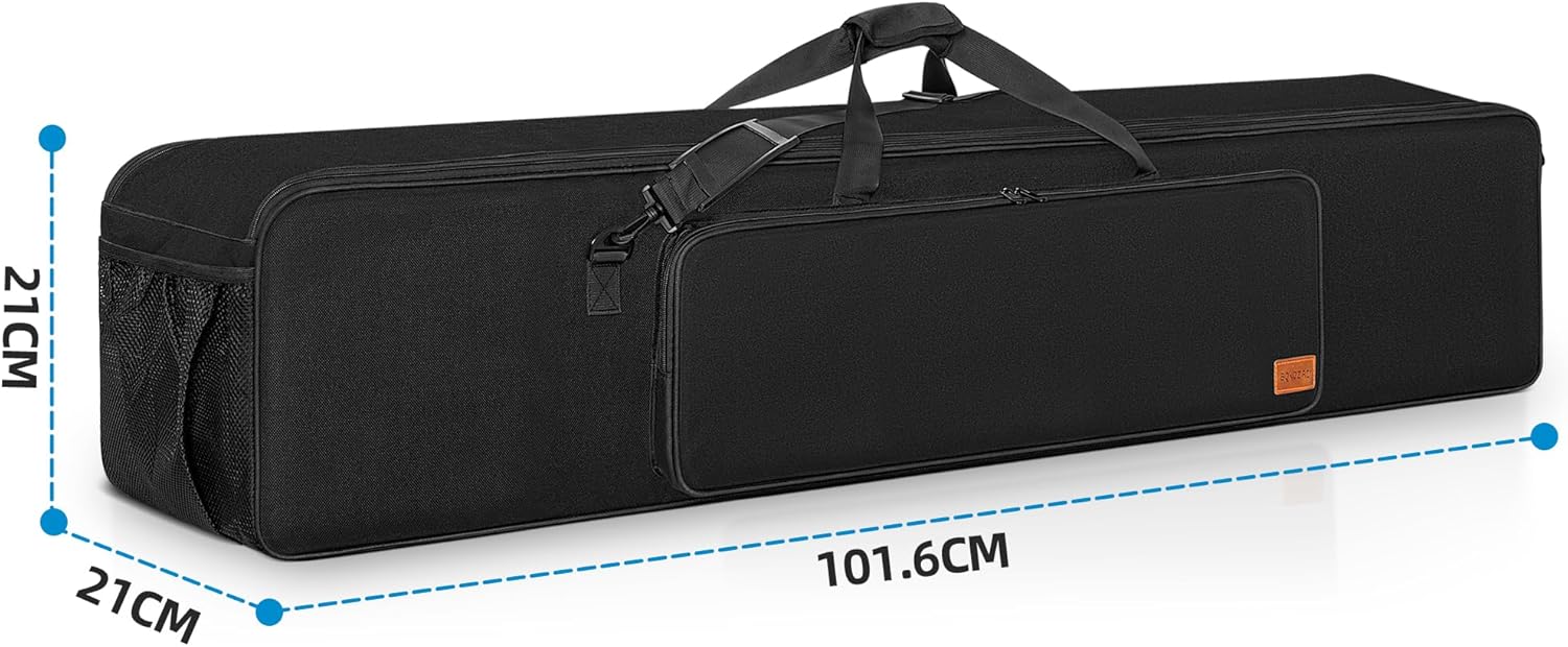 OUUTMEE Borsa Portatreppiede con Tracolla, Nero - immagine 2