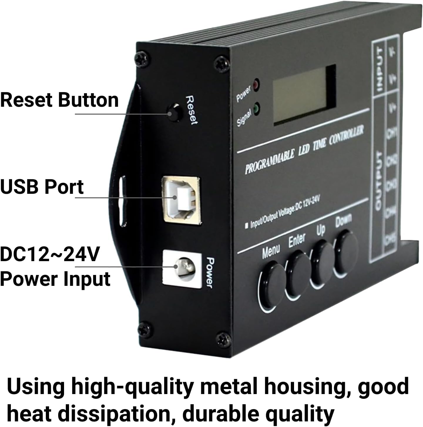 Jeffergarden Tc420 Tempo Programmabile RGB LED Controller, Multifunzionale DC12 24V Centralina Tc420 20A Programmabile LED Time Controller 5 Canali Colore Regolabile con Cavo USB CD - immagine 3
