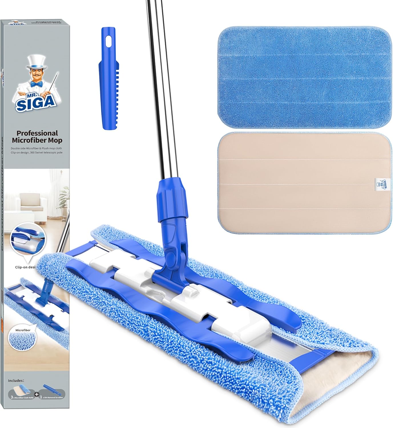 Mr.siga Mop Professionale in Microfibra - immagine 1