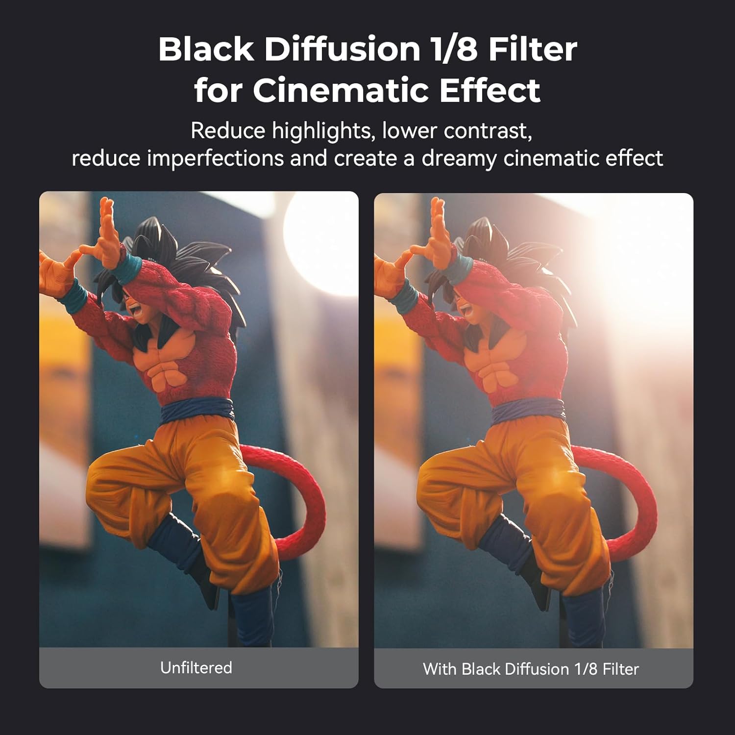 SMALLRIG Filtro Diffusione Nero 1/8" per Matte Box 4x5.65" - immagine 2