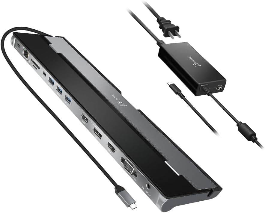 J5create Docking Station USB-C con Caricabatterie PD 100W - immagine 1