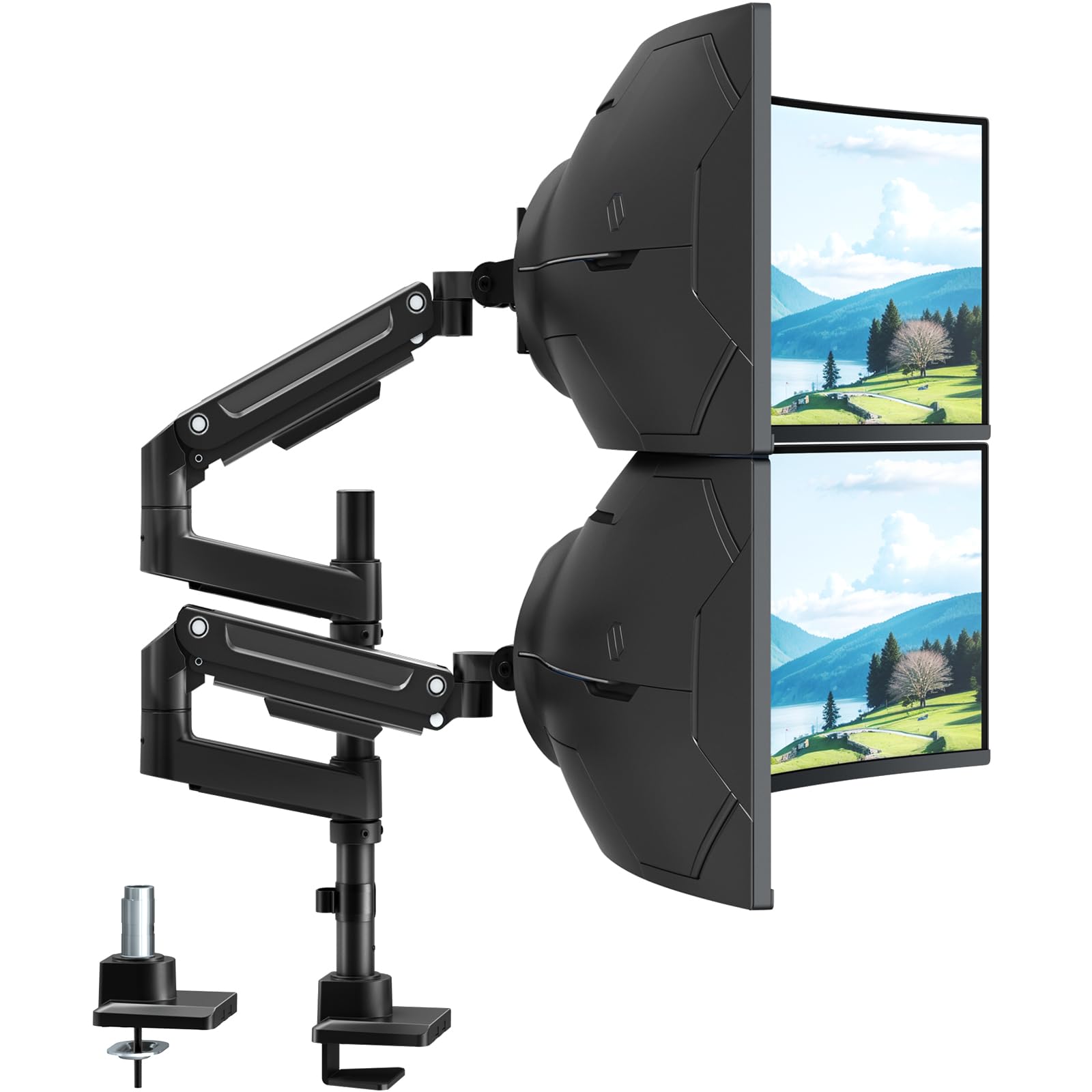 Putorsen Supporto per 2 Monitor 17-49 Pollici