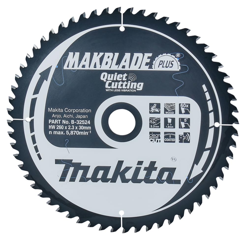 Makita B-32524 Lama Sega Circolare T.C.T. 260x30mm 60T Legno