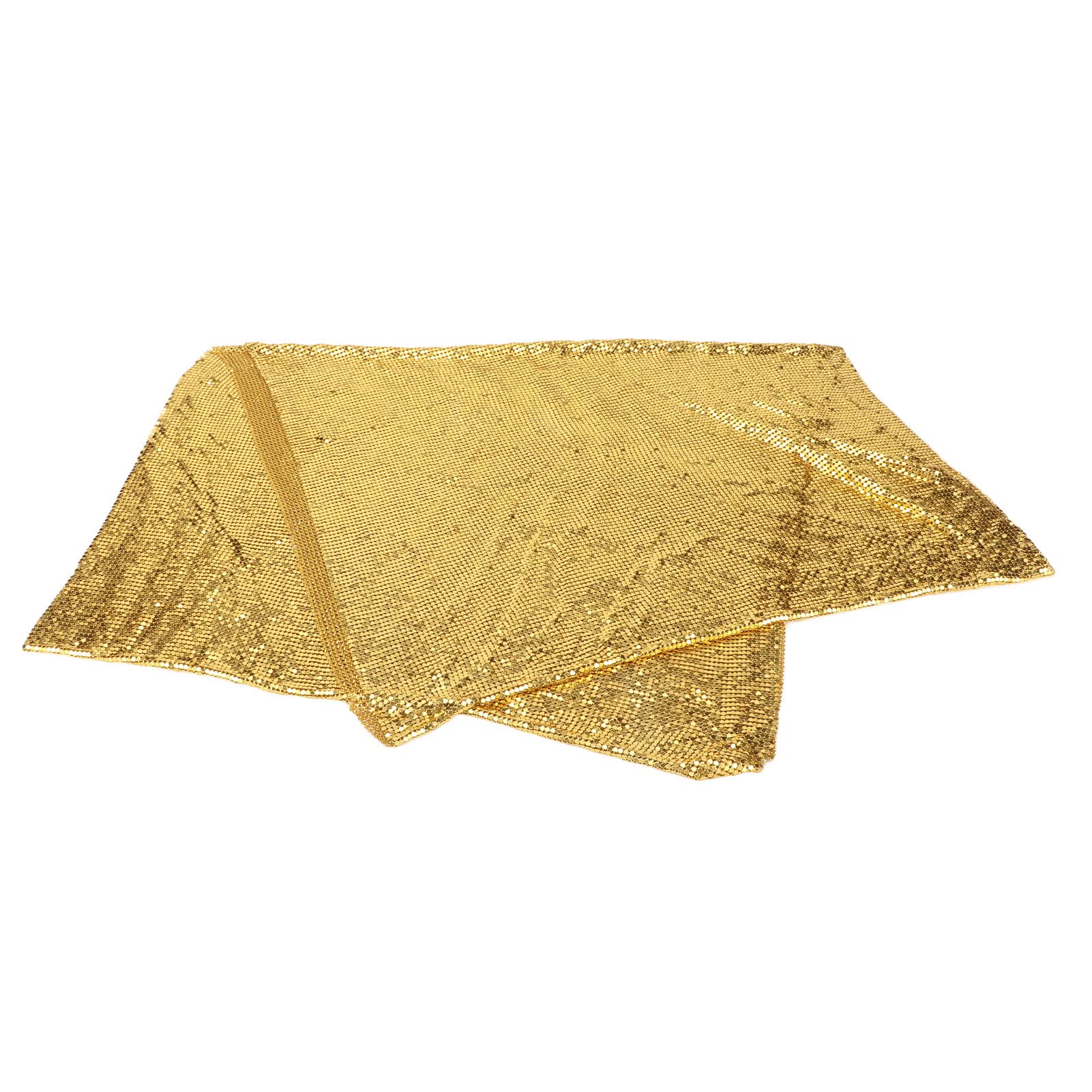 Tessuto a Rete con Paillettes, Colore Oro