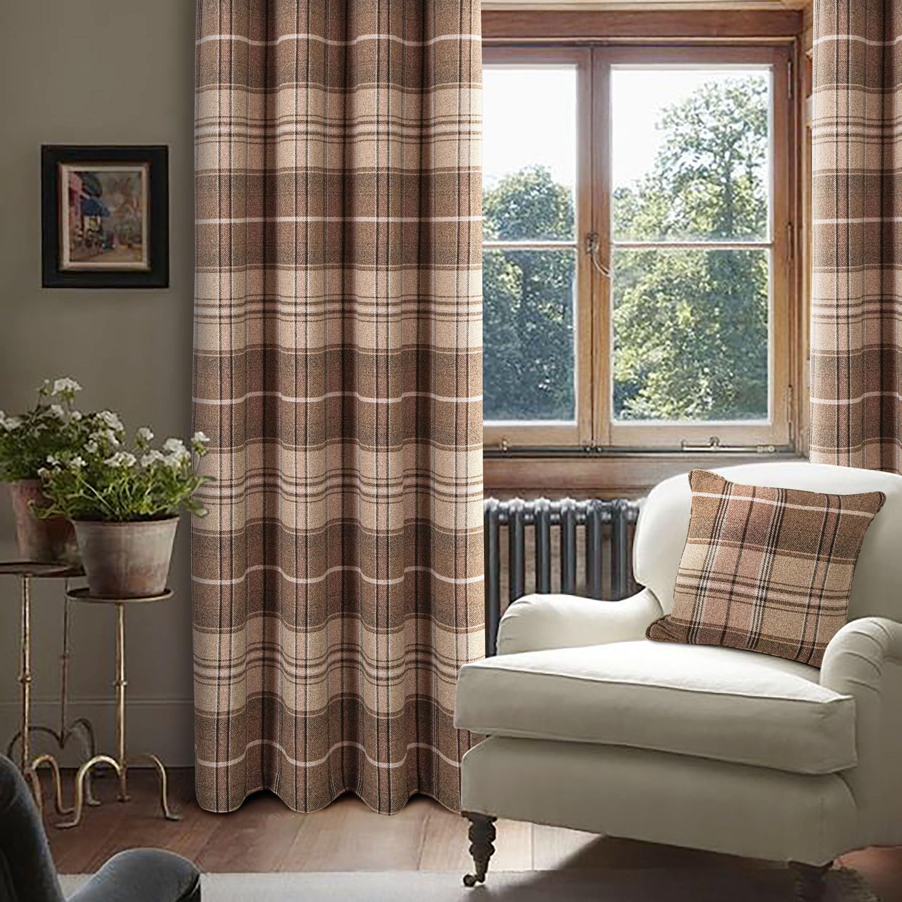 Always4u Tende a Quadretti 100% Oscuranti L 140 x H 245 cm