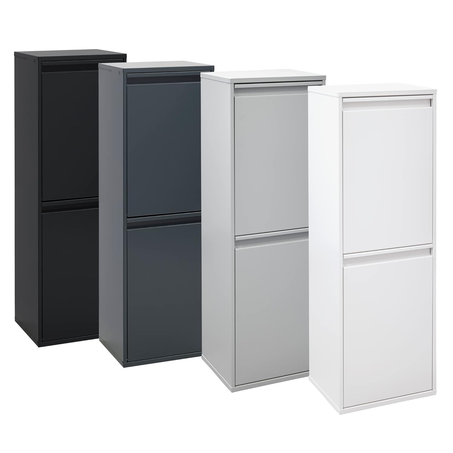 Arregui Basic CR201-B Pattumiera Differenziata 2x17L, Bianco - immagine 6