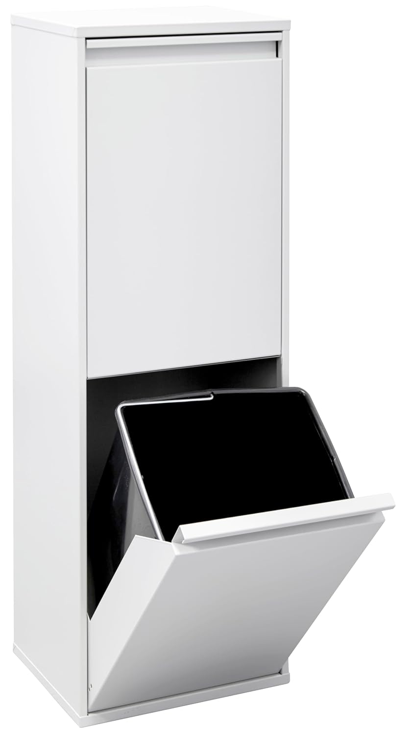 Arregui Basic CR201-B Pattumiera Differenziata 2x17L, Bianco - immagine 8