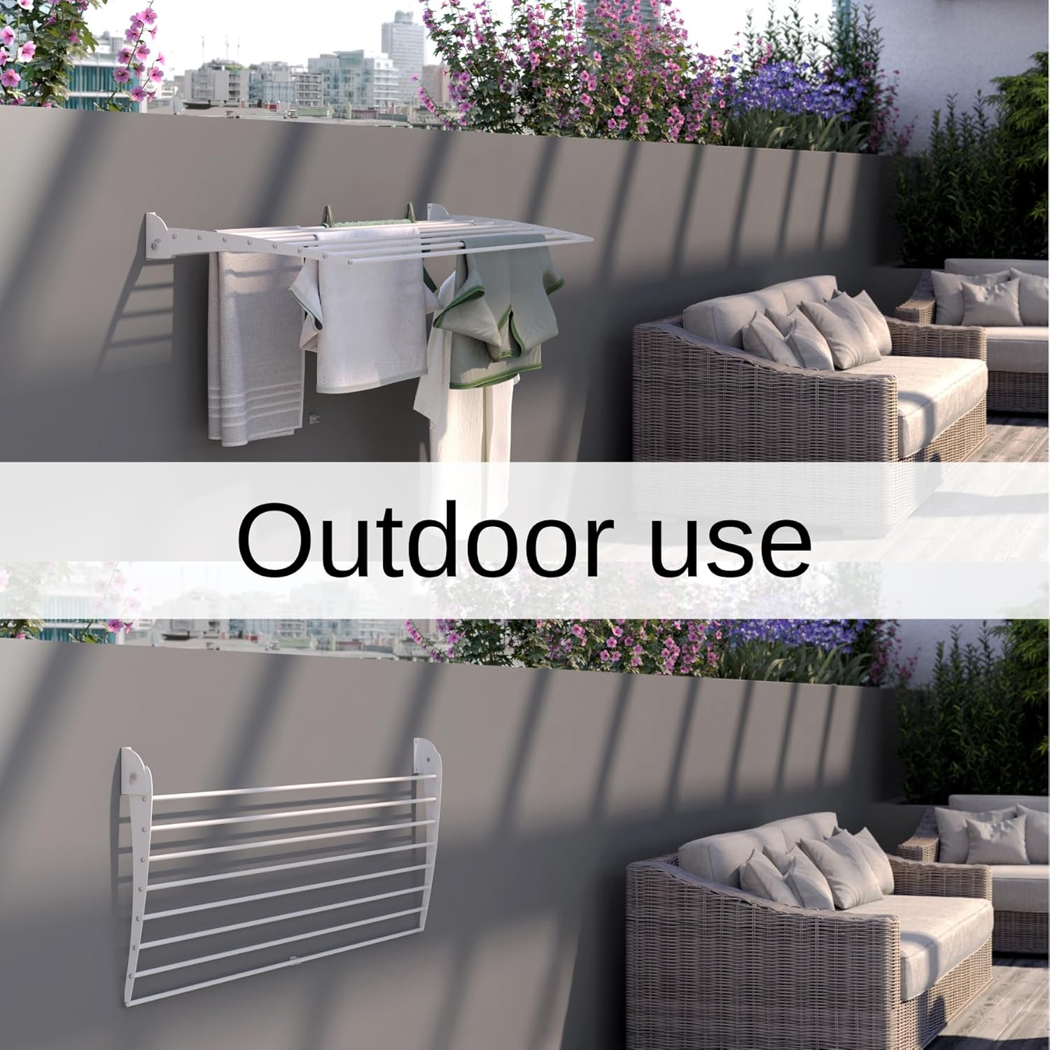 Foxydry Fold - Stendibiancheria da Parete Verticale - immagine 7