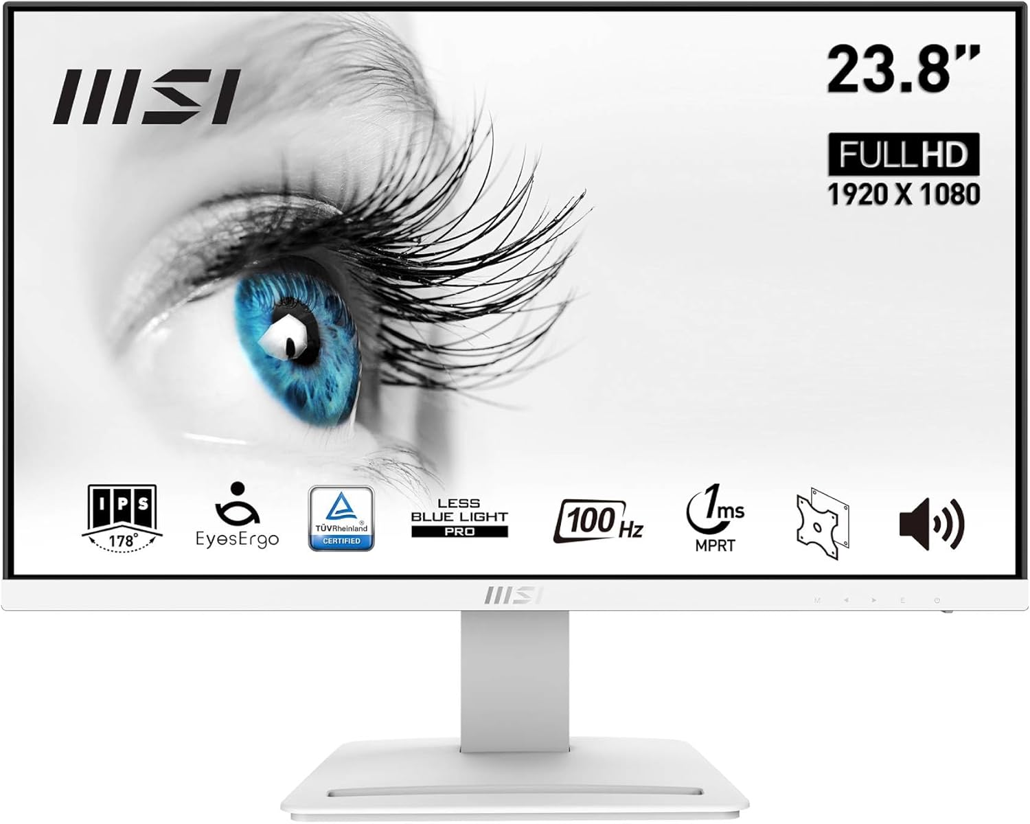 Msi PRO MP243XW Monitor 23.8" Full HD IPS 100 Hz - immagine 1
