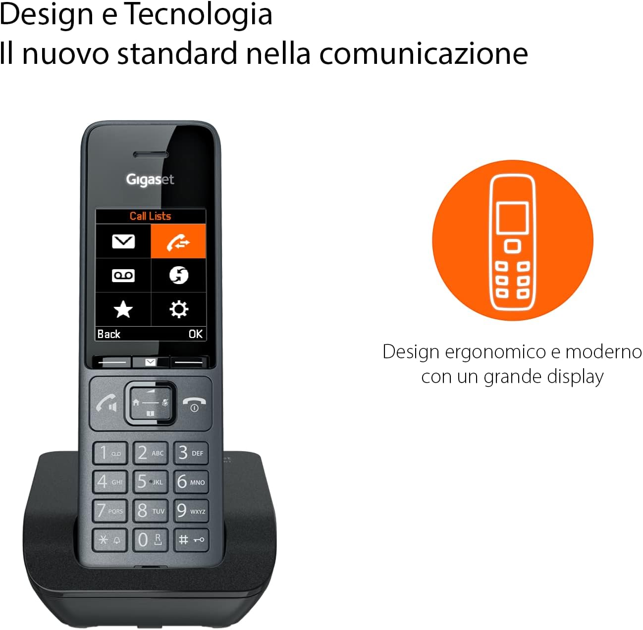 Gigaset COMFORT 520 - Cordless Nero Titanio - immagine 2