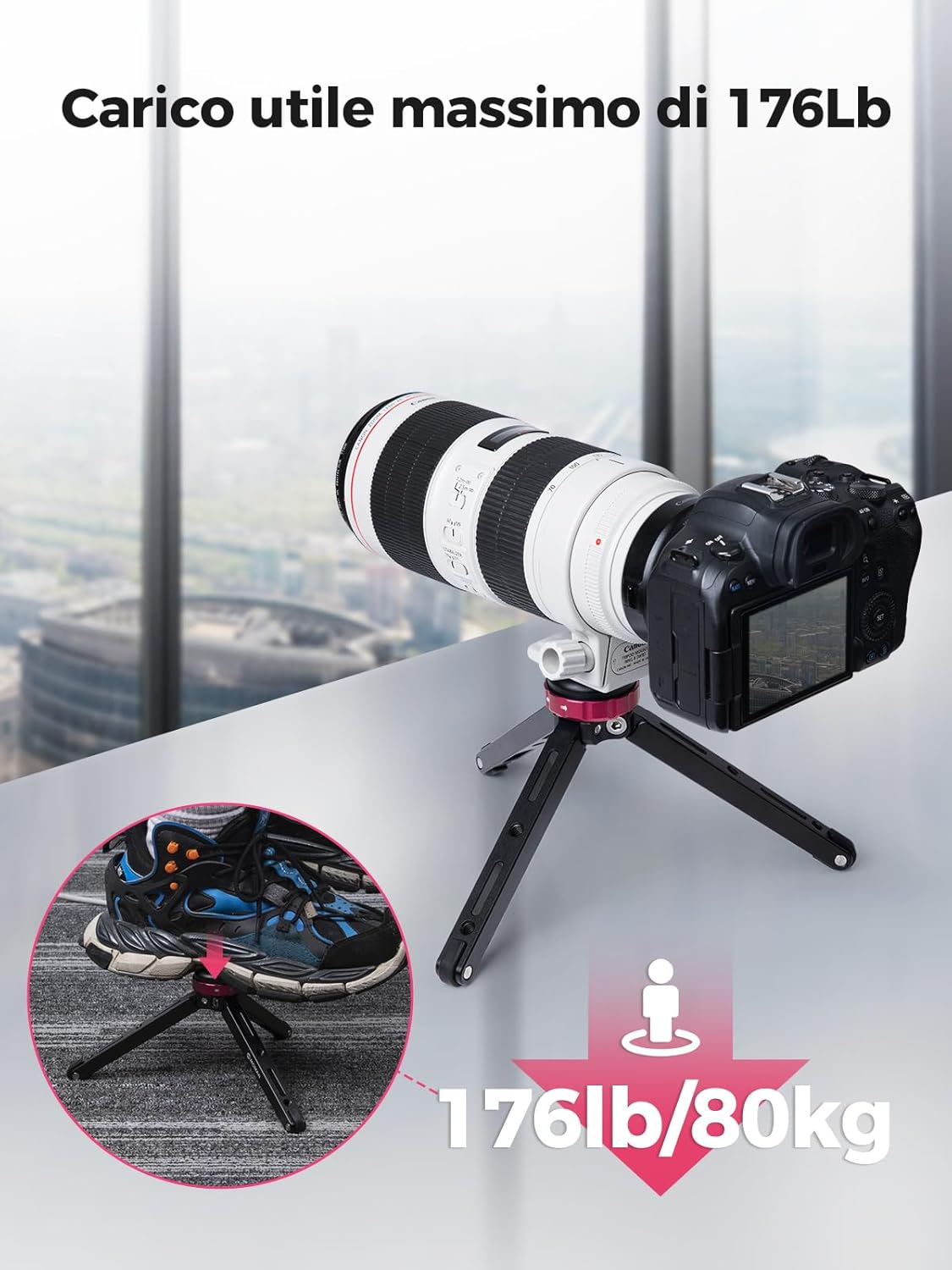 Moman Mini Treppiedi TR01 Alluminio CNC 80kg - immagine 2