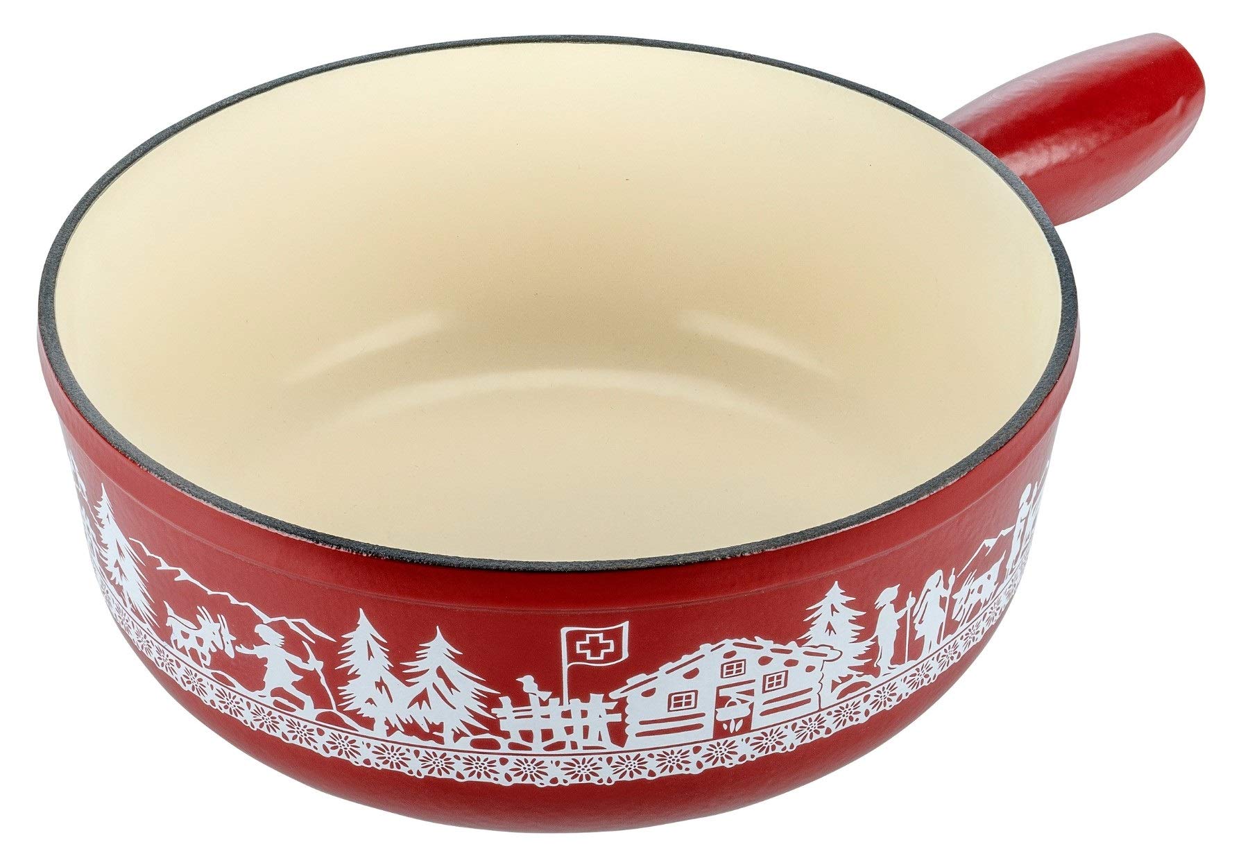 Kuhn Rikon Caquelon Induction Ghisa Rossa 24 cm