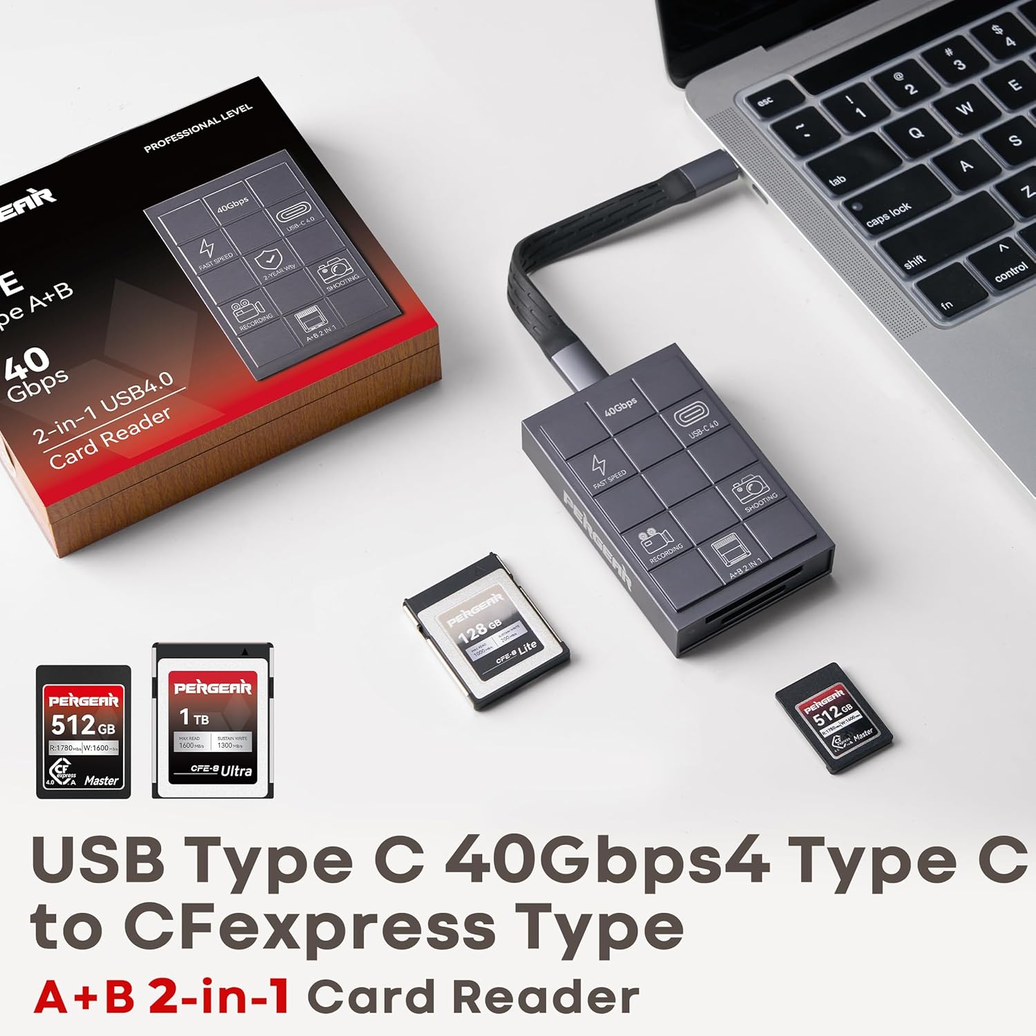 Pergear Lettore Schede CFexpress 4.0 Tipo A - immagine 2