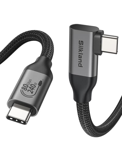 Silkland Cavo USB4 V2.0 80Gbps 90 Gradi 2M