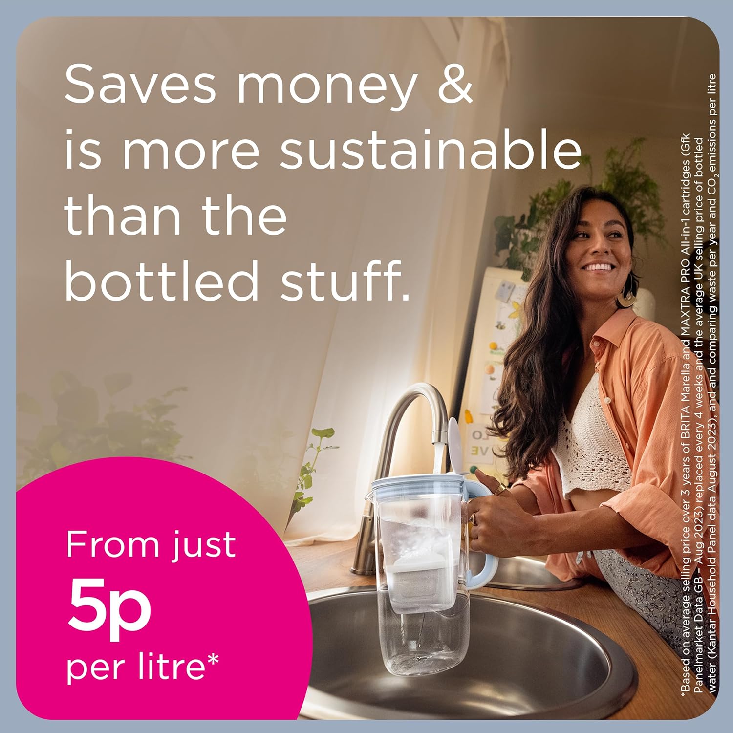 Brita Caraffa Filtrante Style Blue 2,4L con MAXTRA PRO - immagine 5