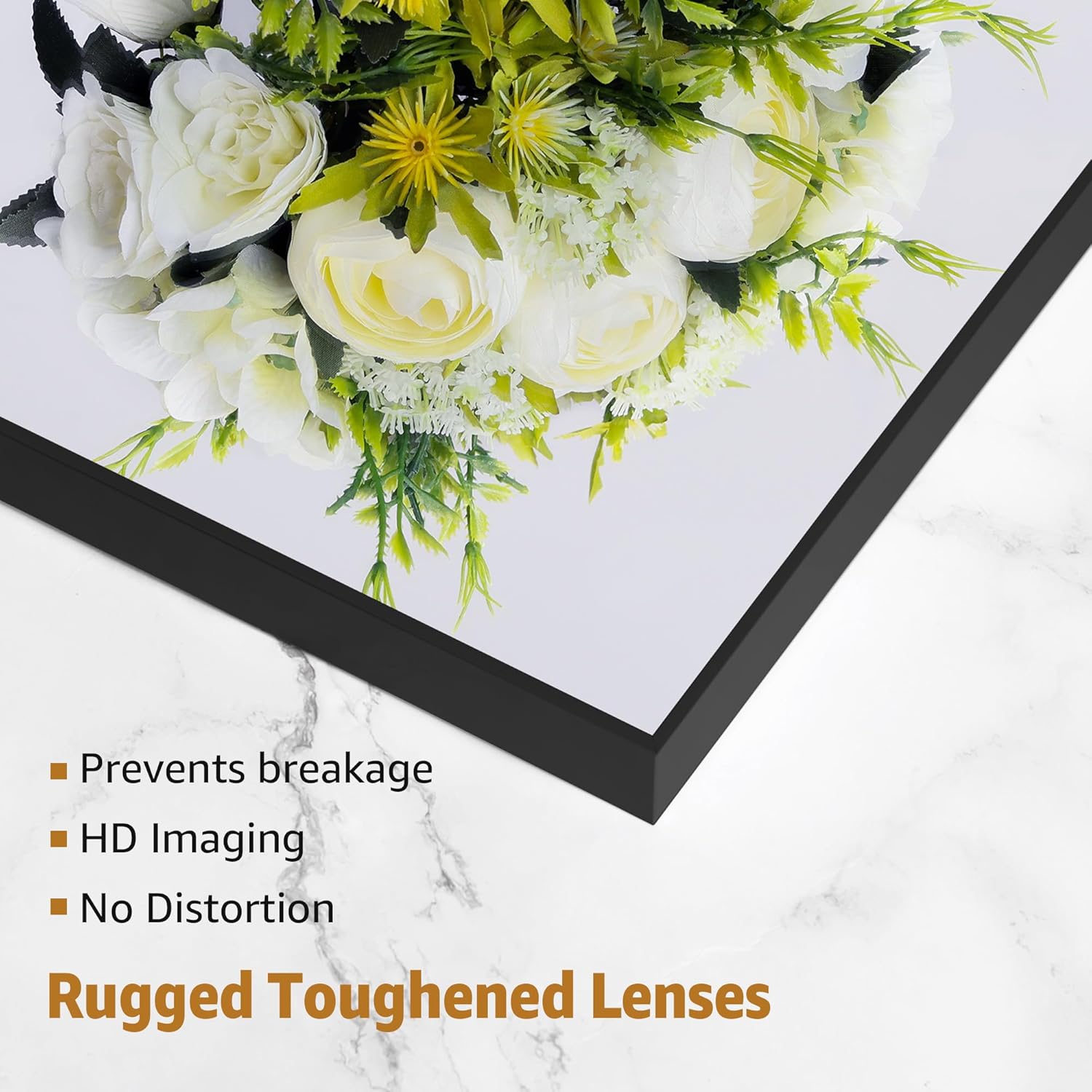 Horlimer Specchio da Parete 150x51cm, Cornice Nera - immagine 3