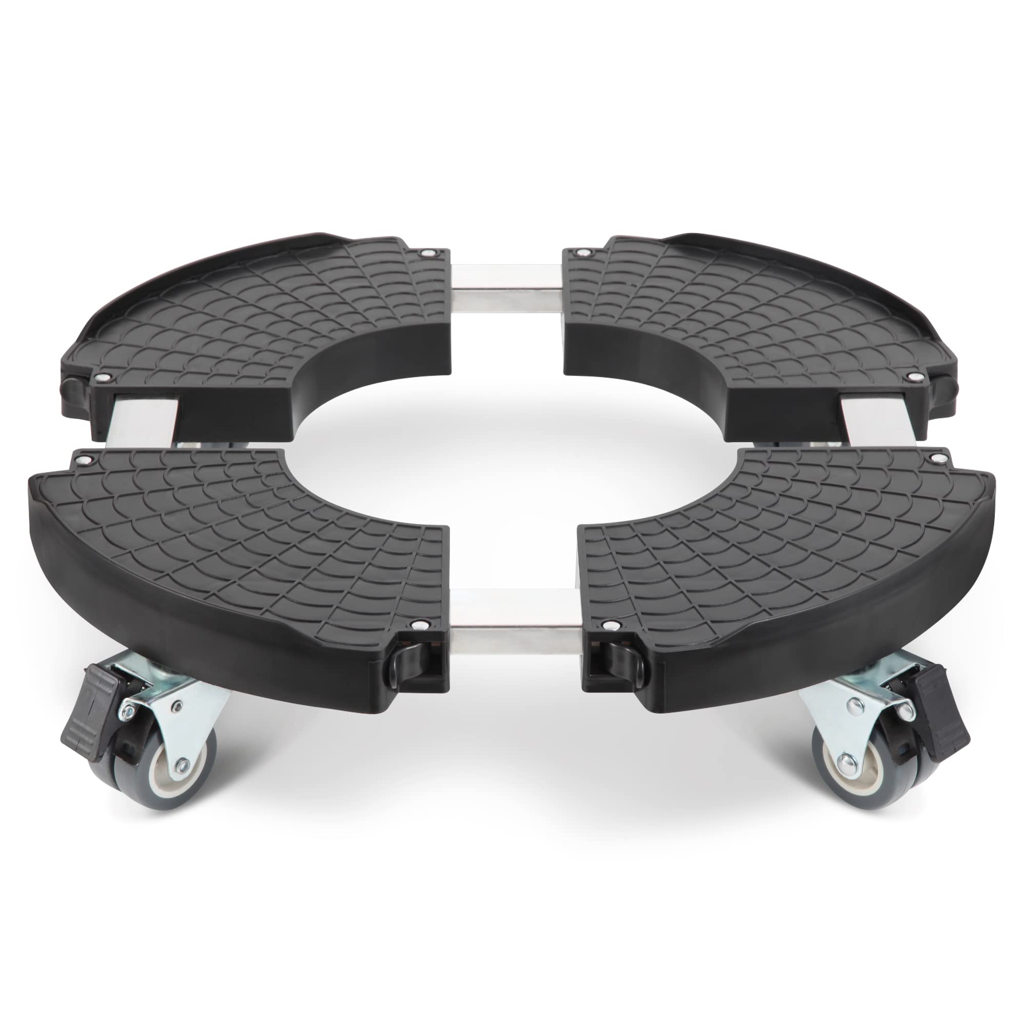 W B D Weibida Sottovaso con Ruote Ø 40-54cm, Nero