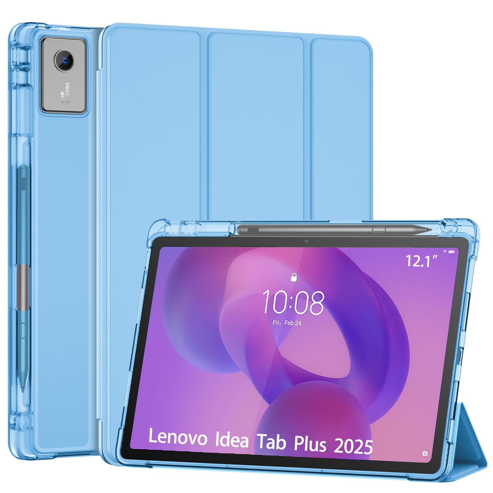 Procase Cover per Lenovo Idea Tab Plus 12,1 Pollici 2025, Blu