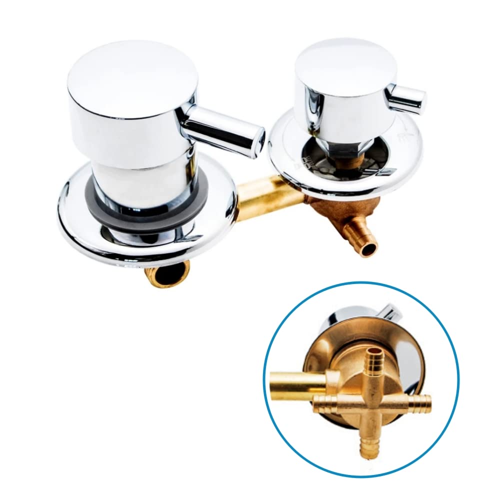 Afuder Rubinetto Doccia a Parete in Ottone Cromato