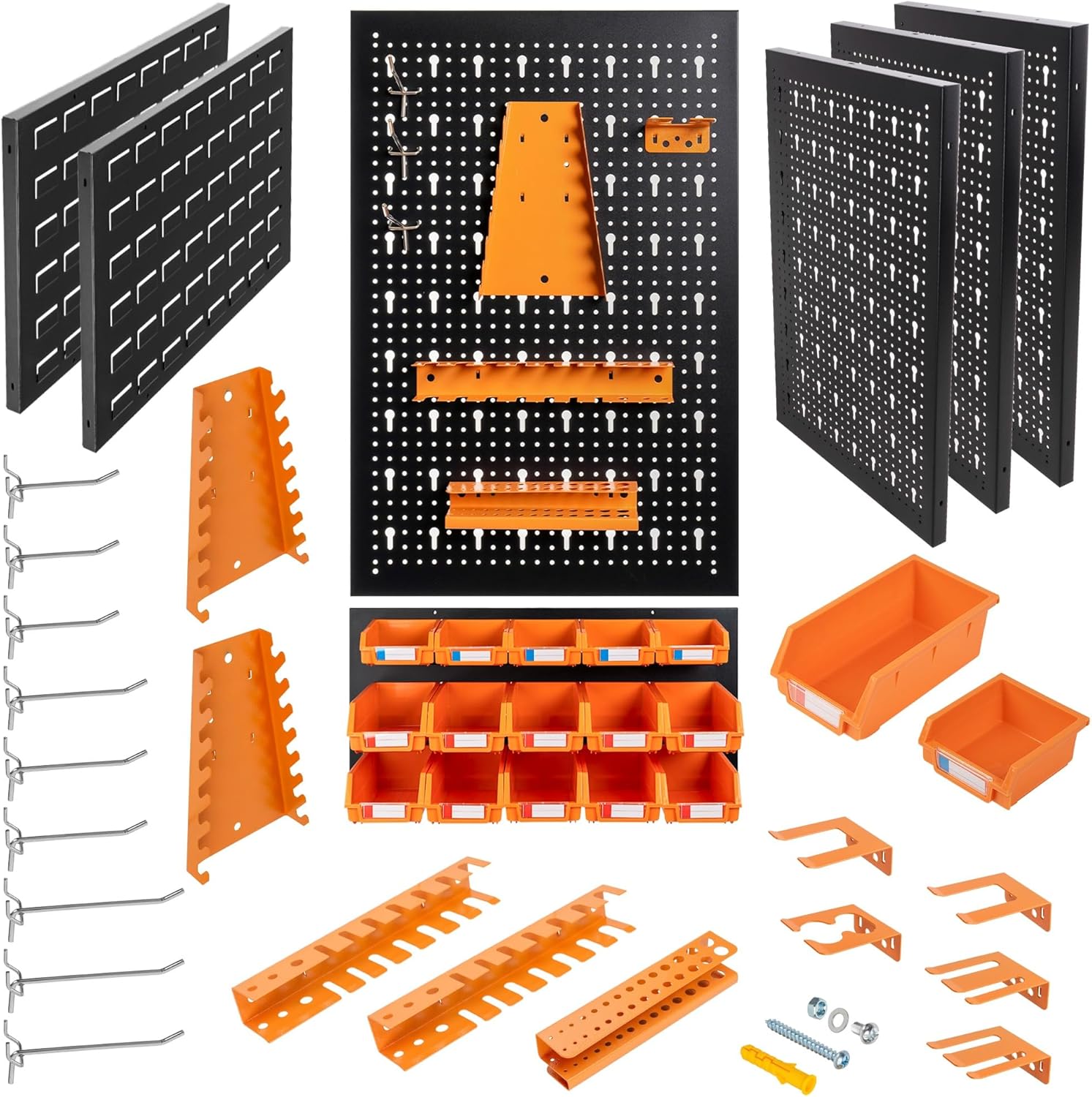 METALLMOBELL - Pannello Porta Attrezzi da Parete 120x90cm - immagine 1